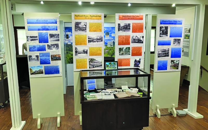 Visitors to the Highlands Historical Society can get a look into the history of lodging in town thanks to a new exhibit.