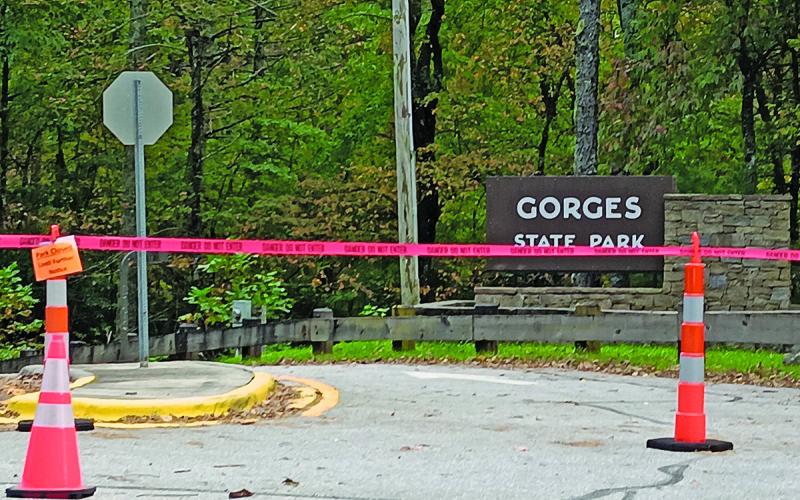 Gorges State Park in Sapphire remains closed following the damage brought on by Hurricane Helene at the end of September.
