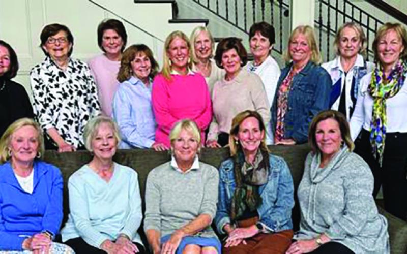 The Cullasaja Women’s Club grants committee is comprised of (back row) Betsy Wigington, Kyle Ball, Esther Stokes, Evand Moore, Cherry Tyde, Debbie Thompson, Jan Pavlis, Anne Schaeffer, Marianne Lassiter, Jackie Martino, Donna Woltzen Maureen Browne, Sonya Honea and Bonnie Evans. Seated are Jane Adams, Jo Hill, Margaret Eichman, Lindy Colson Harrison and Dawn Van Fleet.