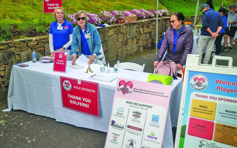 Organizers collected $39,000 for 10 local charities at the annual Cashiers Cares tournament.