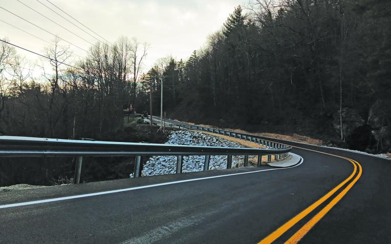 The NC Department of Transportation reopened NC106 on Dec. 24 following nine weeks of work by local contractors.