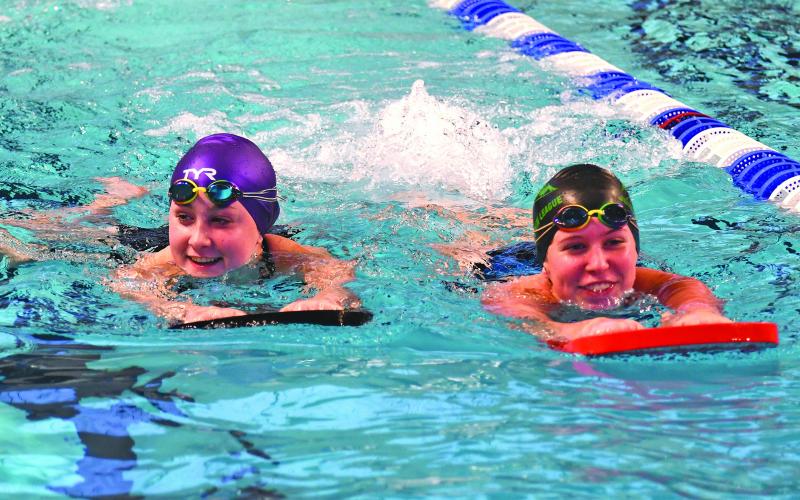 Swimmers flocked to the new Jackson County Aquatic Center for the grand opening event last week in Cullowhee.