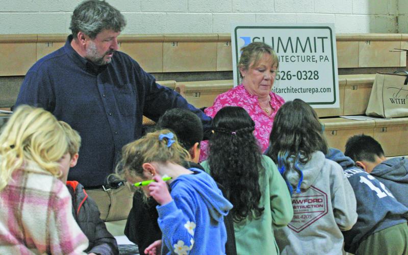 Jeff Weller of Summit Architecture discussed his profession with Highlands School students during career day.