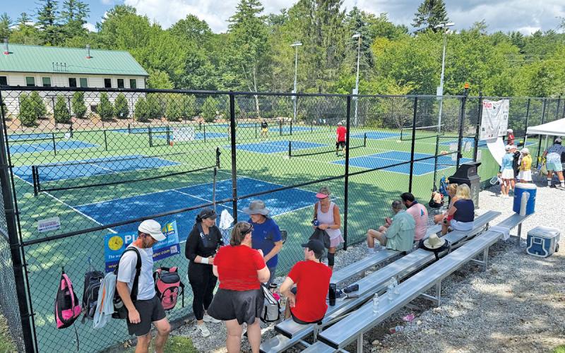 This year’s pickleball tournament saw a record turnout of players.