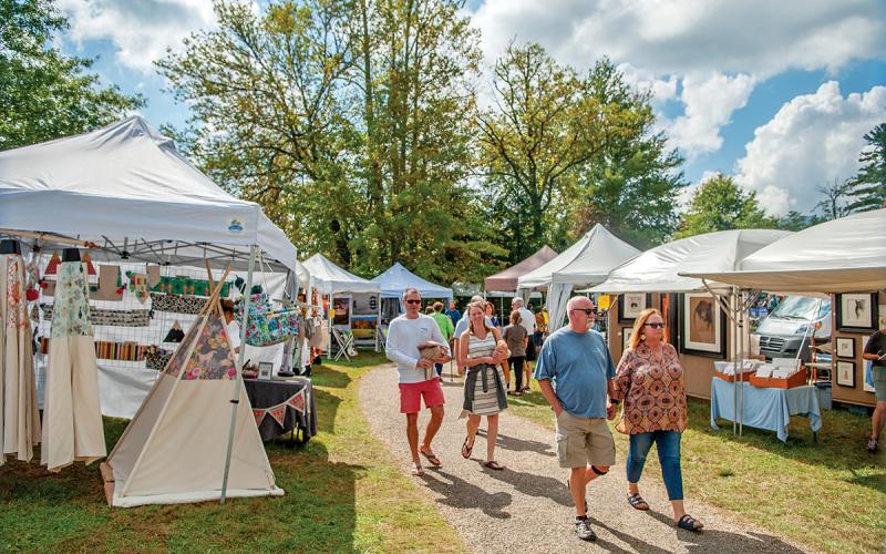 More than 100 artisan vendors will be spread out along The Village Green this weekend during the annual Leaf  Festival.