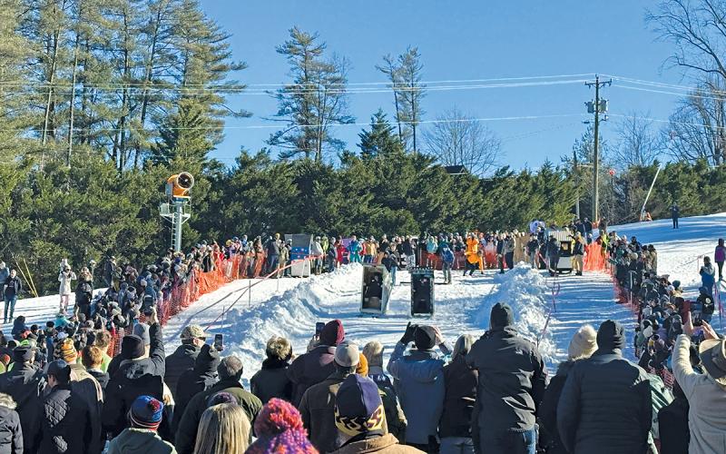 The 19th Annual Great Outhouse Races attracted thousands to Sapphire Valley Resort to witness neck-and-neck racing in borderline freezing temperatures.