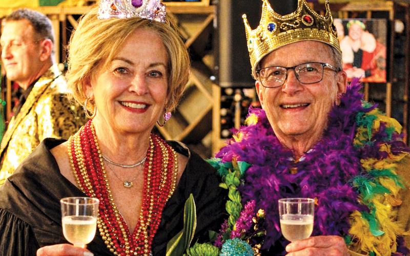 Mary Adair Trumbley and Dr. John Baumrucker were named 2026 Mardi Gras King and Queen at R.E.A.C.H.’s Mardi Gras fundraiser on Feb. 17.