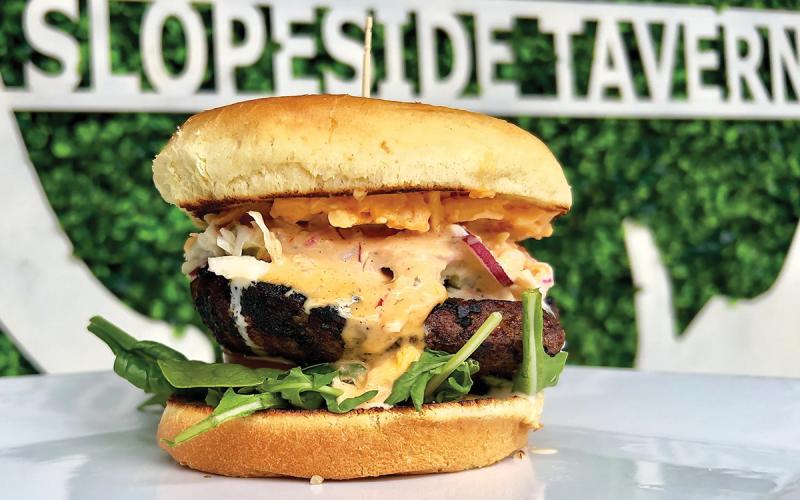 Slopeside Tavern won the most favorite burger award at 2025 Cashiers Burger Week.  |  Photo by Cashiers Area Chamber of Commerce