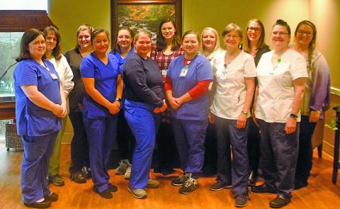Eckerd Living Center at Highlands-Cashiers Hospital, an 80-bed assisted living center, has earned a five-star rating from the Centers for Medicare and Medicaid Services. Staff members include Carolyn Vitale, Robin Leitch, Laura Zoellner, Brooke Stewart, Brittney Herbert, Brandi Field, Myrna Green, Rachel Smith, Kristy BIllingsley, Natasha Williamson, Ariadna Mendoza, Jenya Wolf and Alison George.