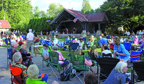 The stage at Kelsey-Hutchinson Founders Park is an in-demand venue as organizations look to planning future events.