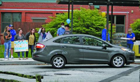 The last event held at Highlands School was a drive-thru awards ceremony in May. Macon County Public School officials are curently working on a plan to put students and teachers back in their classrooms on Aug. 17.