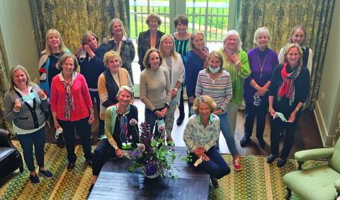 The 2020 Cullasaja Women’s Outreach Grants Committee awarded more than $244,000 in grants to 22 local nonprofit agencies this year. Pictured are, back row: Gail Hughes, Dawn Van Fleet, Jean Hyde, Martha Caire, Marianne Lassiter, Emily Adkins, Margaret Lauletta, co-chair Jo Hill and Donna Woltzen. Second row: Nelly Rice, Judith Bobo, Cherry Tyde, Deb Kabinoff, Debbie Thompson, Kay Johnson and co-chair Lindy Colson Harrison. Seated: co-chair Nancy Harrison and Donna Thoele.