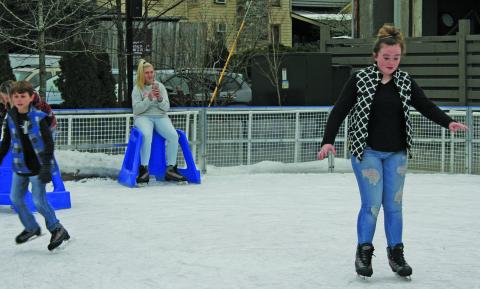 The ice rink at Kelsey-Hutchinson Founders Park is scheduled to open in November.