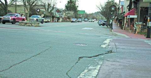 The intersection of Main Street and 4th Street will get a new look in 2021 when both streets are repaved by the NC Department of Transportation.