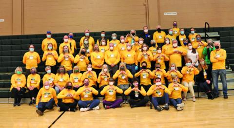 Volunteers with the Highlands-Cashiers Plateau COVID-19 Vaccination Initiative gathered for a photo following a weekend vaccination clinic.
