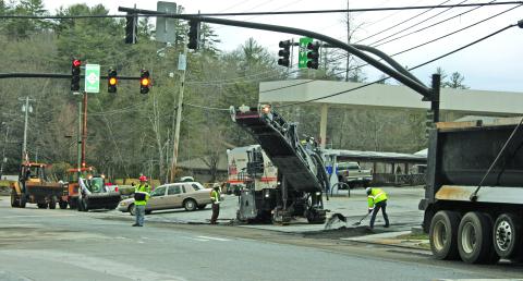 NC Department of Transportation crews began milling a section of Main Street at the intersection of NC 106 on Monday. Main Street will be milled and repaved from NC 106 to 5th Street over the next several days. The project is scheduled to be completed March 26.