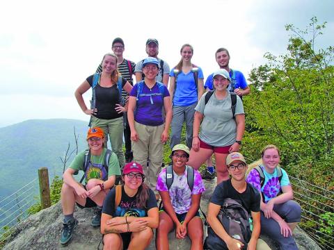 I.E. Program students from 2017. Current communications and events coordinator Winter Gary was part of this group. 