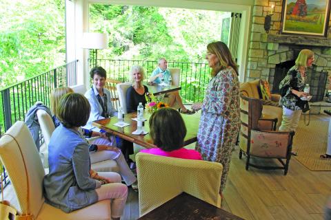 Photo by Christopher Smith/Staff Half-Mile Farm residents were able to talk with contemporary authors Cassandra King, Ron Rash and Mary Alice Monroe, along with travel journalists Cele and Lynn Seldon.