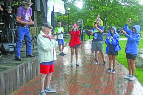 Though he did not get to run this year, the man of the race was Luther Turner, 91, who was recognized for running the race every single year since its inception.