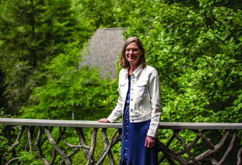 Photo by Carter Giegerich After nine years in charge of the event center and greenspace, Ann Self announced her retirement this month. 