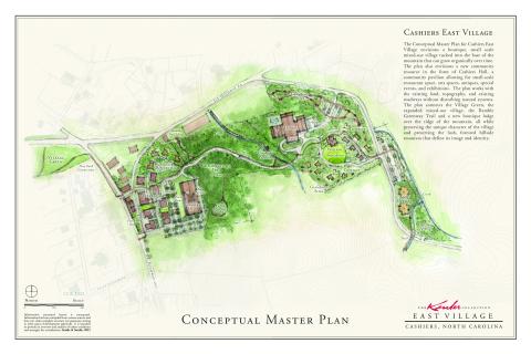 Submitted Photo The development would be located on the Steve Zoukis property southeast of the Cashiers crossroads between Marigold Street and Montevista Road.