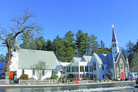 Photo by Christopher Lugo/Staff The construction on the church began in November 2020. Reverend Bentley Manning said the congregation is hoping to get into the new church as soon as possible. 