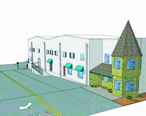 A rendition of the sidewalk project on Third Street Submitted Photo