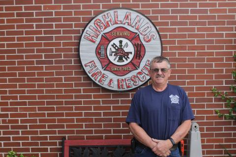 Photo by Christopher Lugo/Staff Before becoming a volunteer firefighter, Roger Lee Wilson was rejected three times. 