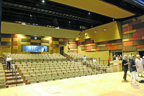 Photo by Christopher Lugo/Staff The inside of the new PAC theater. 