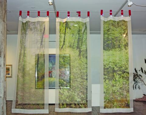 Photo by Kaylee Cook/Staff A piece by Mary Muszynski in the Imaginary Landscapes: Stories from the American South exhibit. 
