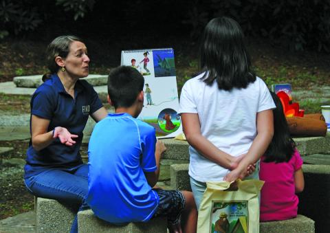 Students got the chance to learn bear basics, as well as ways to prevent forest fires, during a recent celebration of Smokey Bear’s birthday in Highlands.