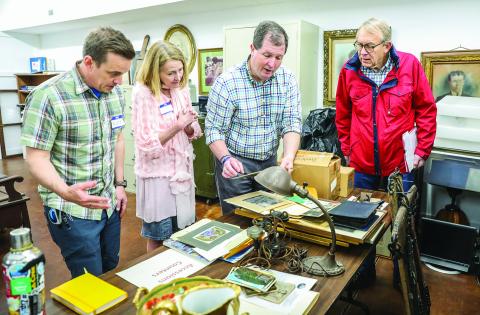 Members of Highlands Chamber of Commerce’s  “Leadership Highlands” group learn more about Highlands history during the 2022 program.
