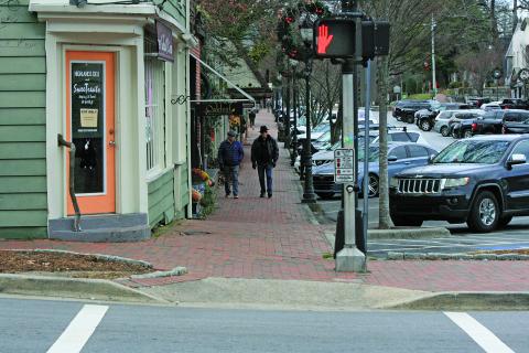 Unmarked curb ramps and a lack of truncated domes at intersections were two items mentioned in the Highlands ADA Transition Plan.