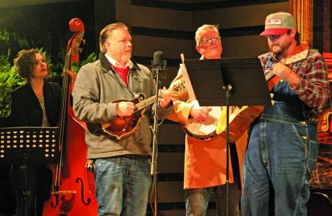 Silly Ridge filled Kelsey-Hutchinson Founders Park with music during the annual Highlands Christmas Tree Lighting on Saturday night.