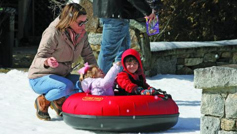 Snow Fest, presented by the Highlands Chamber of Commerce, filled Kelsey-Hutchinson Founders Park with visitors on Saturday and Sunday.