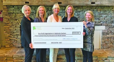 Members of the Cullasaja Women’s Outreach raised $335,000 for local nonprofit groups.