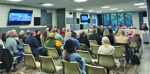 Several business owners took part in the February workshop prior to the Highlands Board of Commissioners meeting on Thursday. Business owners voiced concerns ranging from the use of lighted signs, to the lack of affordable workforce housing.