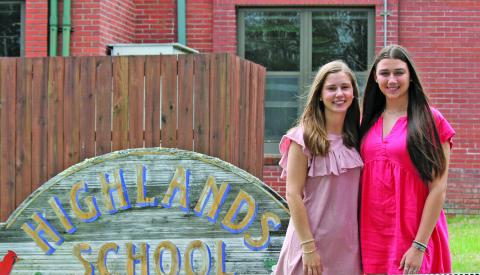 Highlands School recognized 2024 Valedictorian Olivia Cole and Salutatorian Brooke Fogarty this week. Both will be attending UNC Chapel Hill this fall to continue their education.