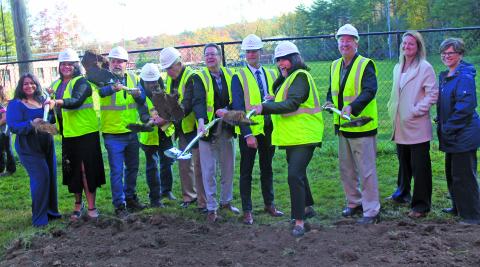 Leaders from Highlands School and the Macon County School Board met with North Carolina Sen. Kevin Corbin and other elected officials for a groundbreaking ceremony on Thursday morning. An expansion project at the school will add classroom space.