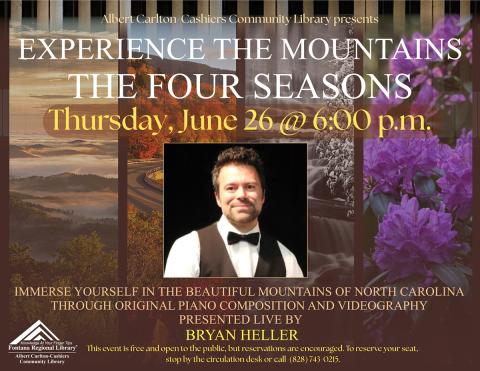 Bryan Heller will present his original piano composition and videography at 6 p.m., June 26.