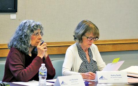Lori Richards and Kathy Smith at the September FRL meeting.