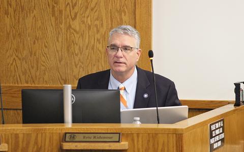 County attorney Eric Ridenour discusses options for building a consolidated human services agency.