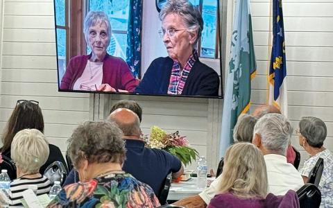 The Highlands Historical Society previewed a ‘Family Story’ told by  sisters Geri James Crowe and Wilma James Gordon.