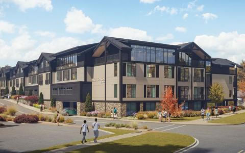 Rendering of the Highlands House hotel project, which was approved for construction on the site of the old Bank of America building by the Highlands Zoning Board of Adjustors at their Nov. 12 meeting.