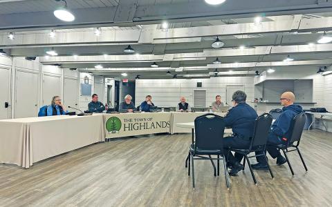 Chief Holland and Captain Forrester provided an overview of safety and infrastructure issues at the 2025 Food and Wine Festival during the Jan. 15 Highlands Town Board of Commissioners workshop.