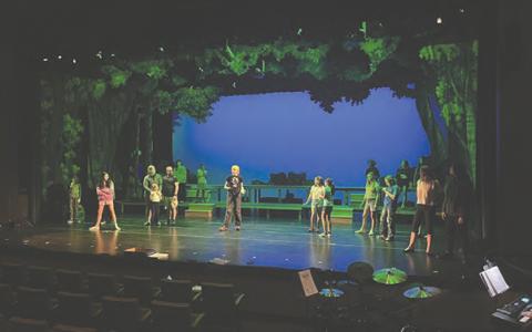 "Shrek: The Musical" cast members practice at the PAC ahead of their opening weekend beginning April 24.  |  Photo courtesy of Lee Trevathan
