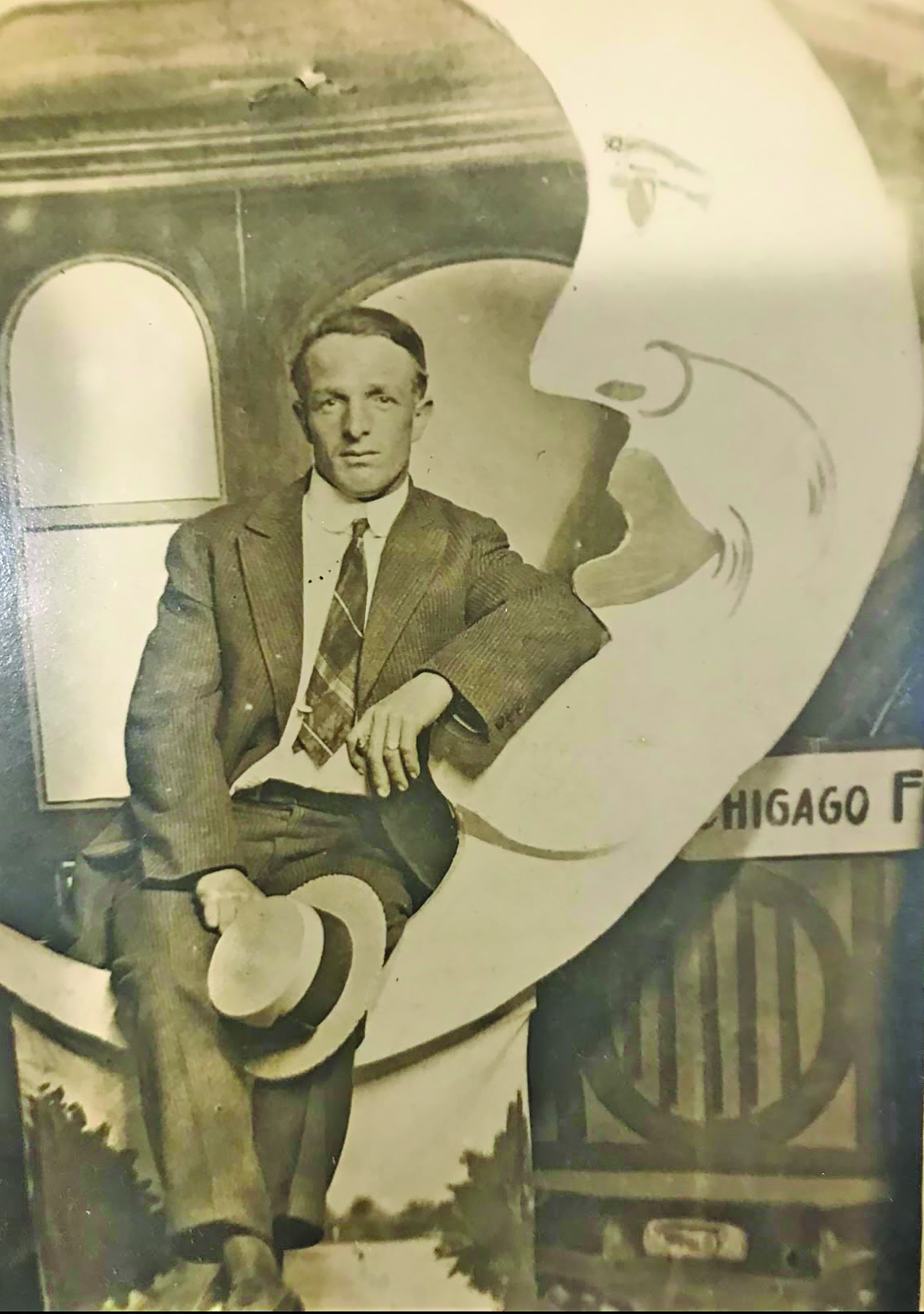 Submitted Photo Rob Rogoski’s great grandfather at the Chicago Fair. This photo was used as inspiration of the Highlands Hatter logo. 