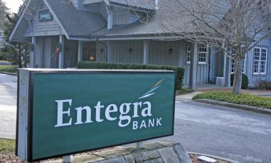 The Entegra Bank branch on Carolina Way in Highlands will be divested as part the company’s impending merger with First Citizens Bank.