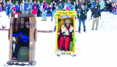 The 14th annual outhouse races will be held at Sapphire Valley Resort on Saturday, Feb. 15.