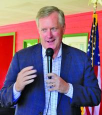 File Photo Mark Meadows speaking at a past GOP convention in Macon County.